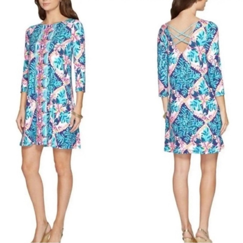 Lilly lily Pulitzer Ophelia Dress Swing‎ Seaside Aqua Size Small